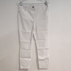 Style & Co. Women's Cropped White Jeans